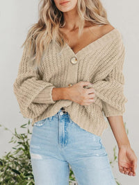 Thumbnail for Button Up Long Sleeve Cardigan