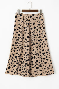 Thumbnail for Slit Printed Midi Skirt