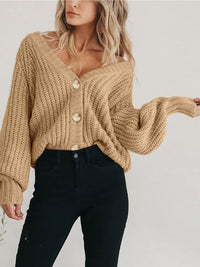Thumbnail for Button Up Long Sleeve Cardigan