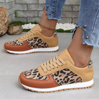 Thumbnail for Tied Printed PU Leather Athletic Sneakers