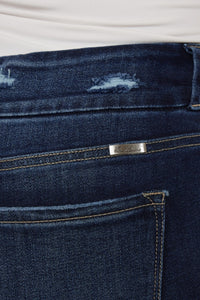 Thumbnail for Kancan Full Size Cat's Whiskers Raw Hem High Waist Jeans