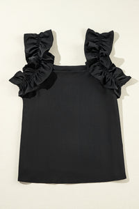 Thumbnail for Mimosas On Me Ruffled Tank Top
