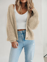 Thumbnail for Button Up Long Sleeve Cardigan