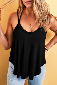 Thumbnail for Scoop Neck Double Spaghetti Strap Cami