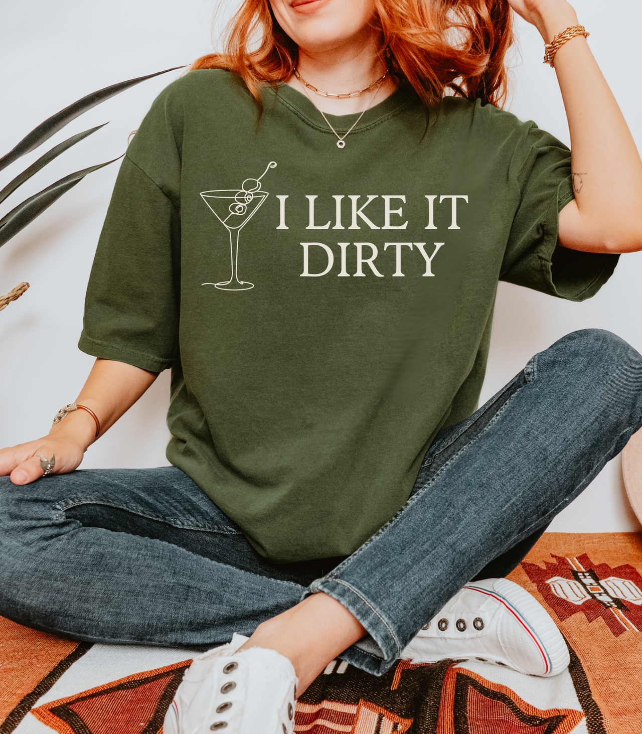 I Like It Dirty Martini Graphic Tee
