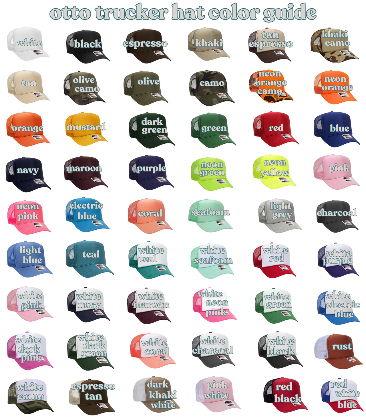 Allegedly 3D Embroidered Otto brand Foam Trucker Hat
