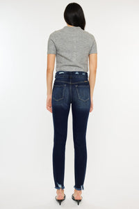 Thumbnail for Kancan Full Size Cat's Whiskers Raw Hem High Waist Jeans