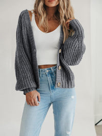 Thumbnail for Button Up Long Sleeve Cardigan