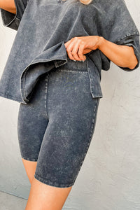 Thumbnail for V-Neck Dropped Shoulder Top and Shorts Set