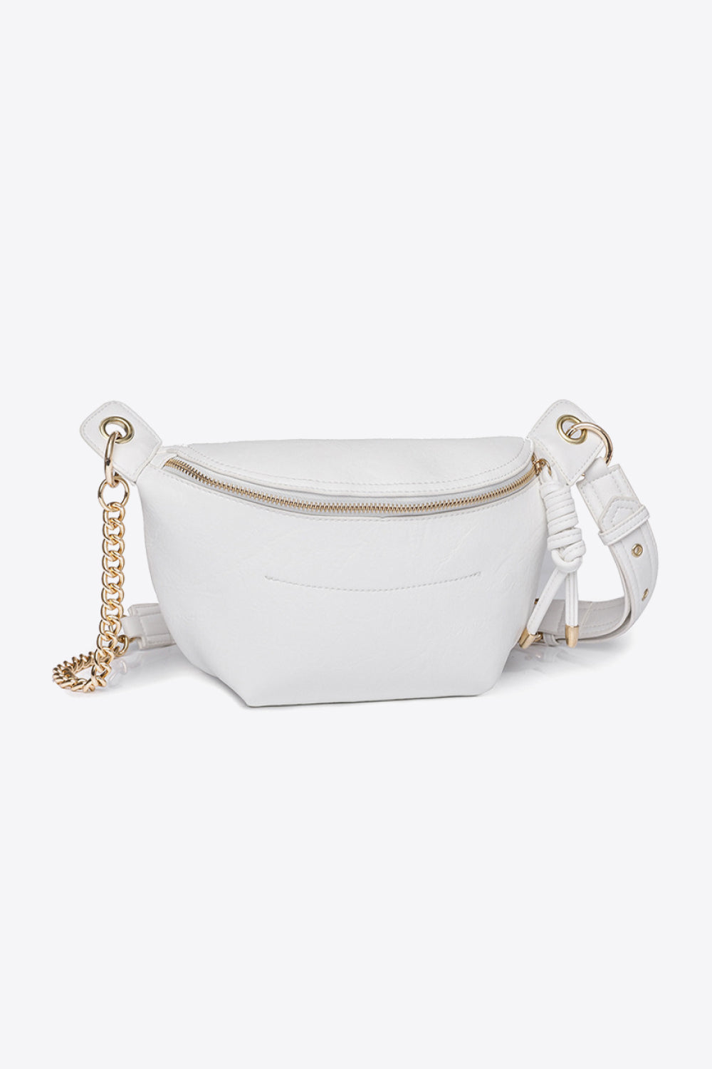 Leather Chain Strap Crossbody Bag