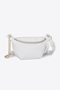 Thumbnail for Leather Chain Strap Crossbody Bag