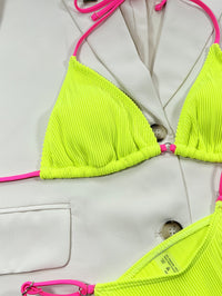 Thumbnail for Ribbed Tie Back Bikini