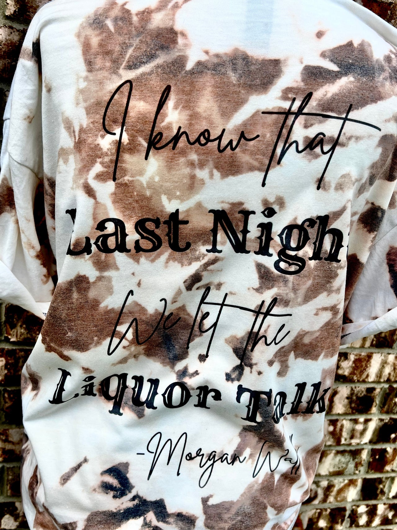 Cow Print "Liquor Talk' Morgan Wallen Tee
