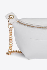 Thumbnail for Leather Chain Strap Crossbody Bag
