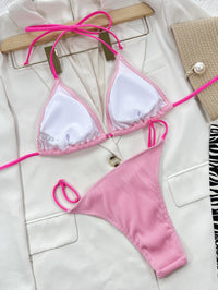 Thumbnail for Ribbed Tie Back Bikini