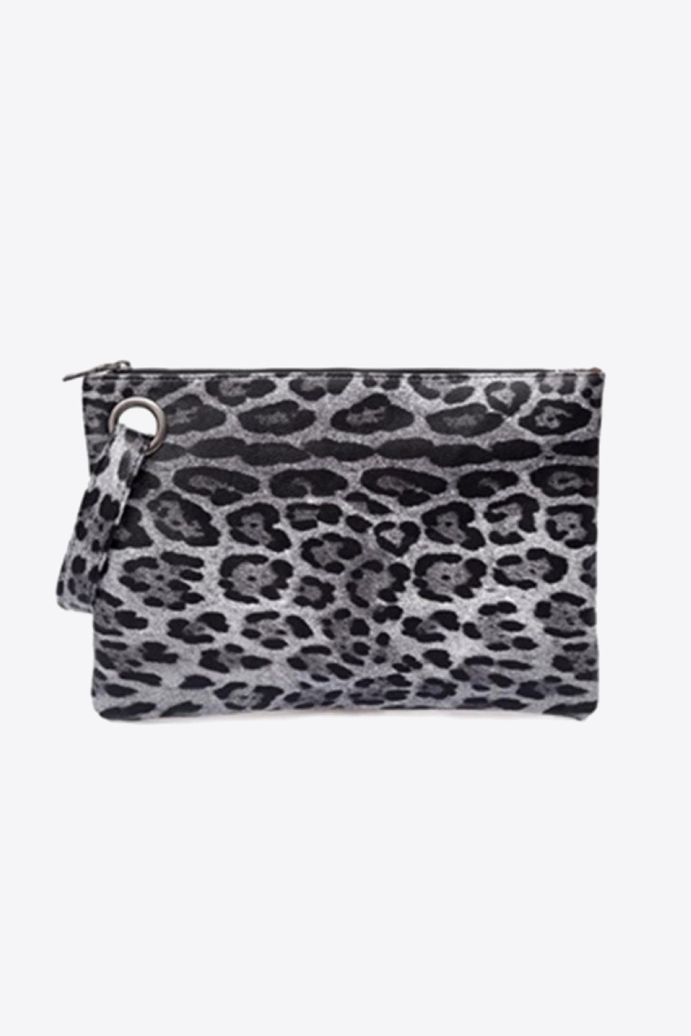 Leopard Leather Clutch
