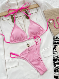 Thumbnail for Ribbed Tie Back Bikini