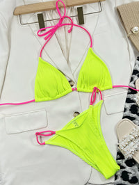 Thumbnail for Ribbed Tie Back Bikini