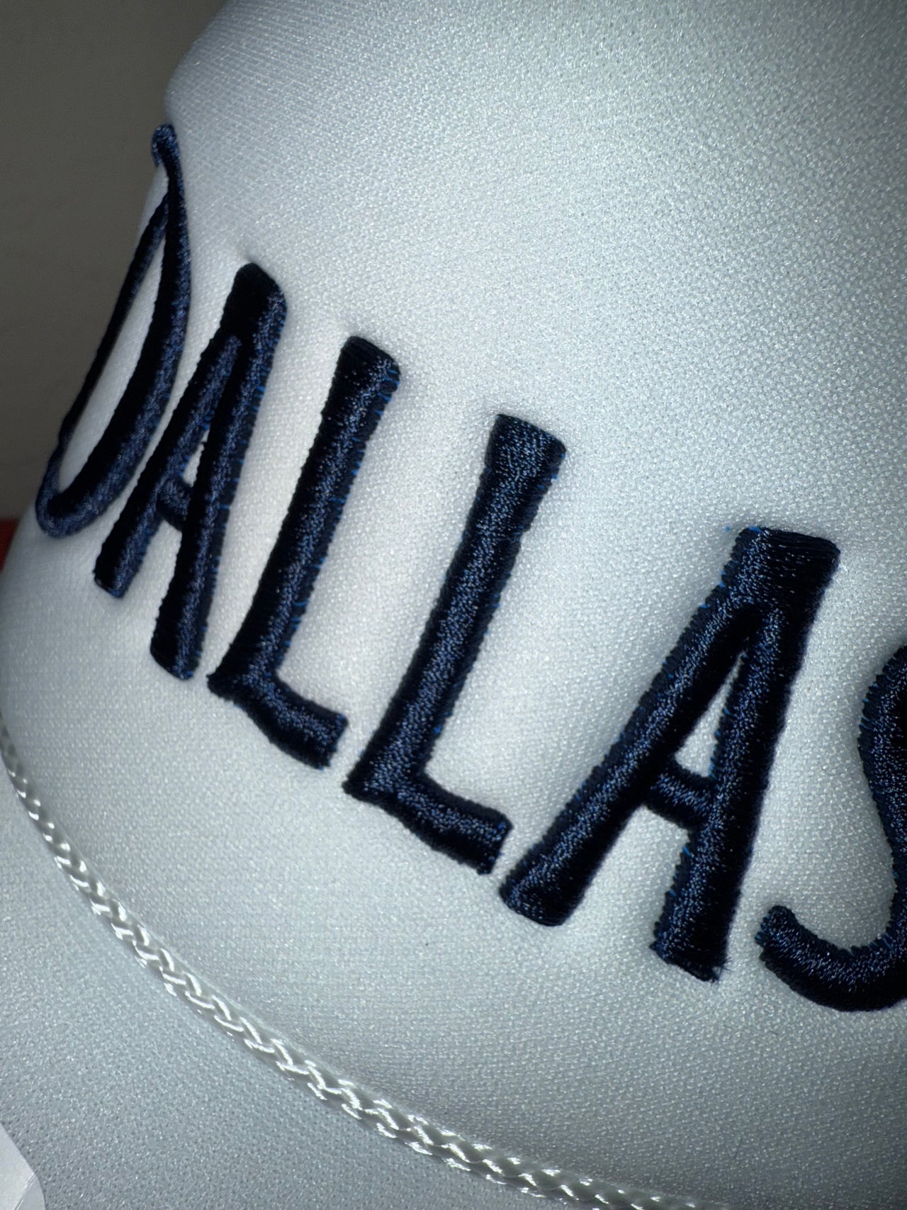 DALLAS 3D Embroidered Women’s Otto brand Foam Trucker Hat