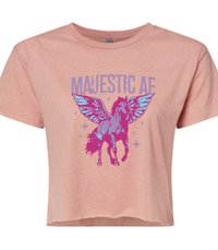 Thumbnail for Majestic AF Cropped Graphic Tee